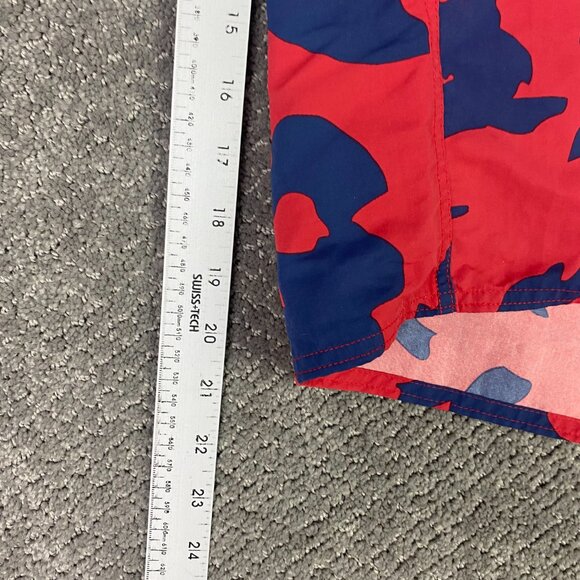 Patagonia Wavefarer Boardshorts Men's 40 Red Blue Floral Swim Trunks Shorts - Picture 12 of 13